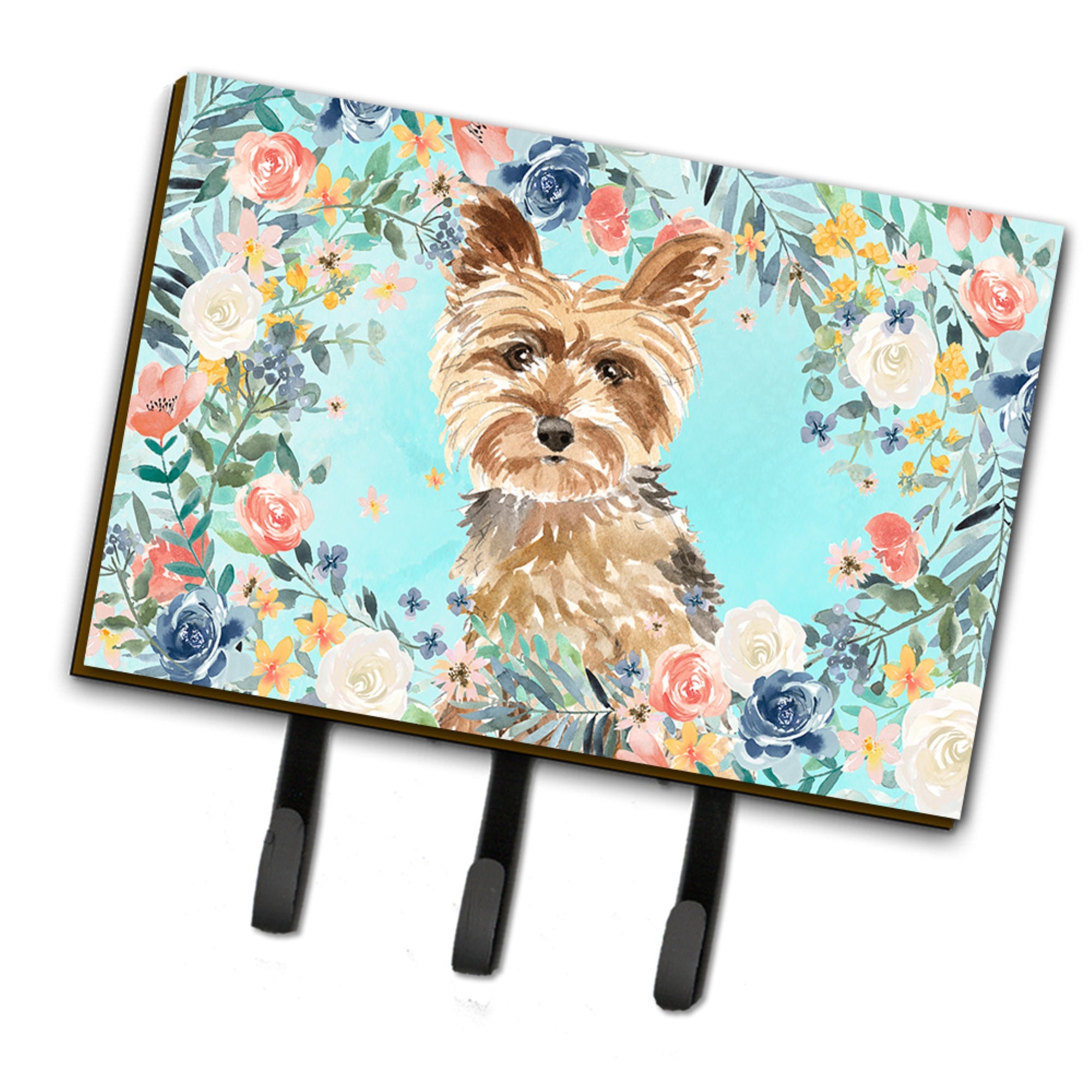 Caroline'S Treasures Yorkie Leash Or Key Holder Hooks, Multicolor